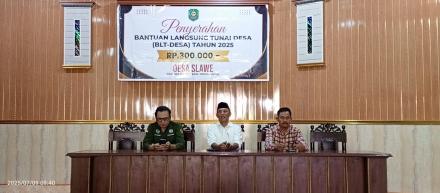 PENYALURAN BLT-DD BULAN JULI 2025 DESA SLAWE